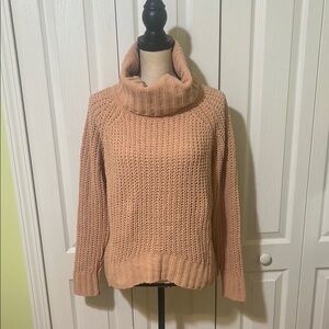 POL Cozy Tan Turtleneck Sweater